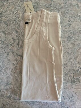 Universal Threads Ribbed Tank Dress in Light Beige size L